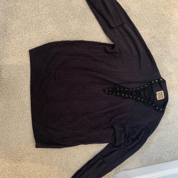 LF oversized lace up sweater - Picture 3 of 3